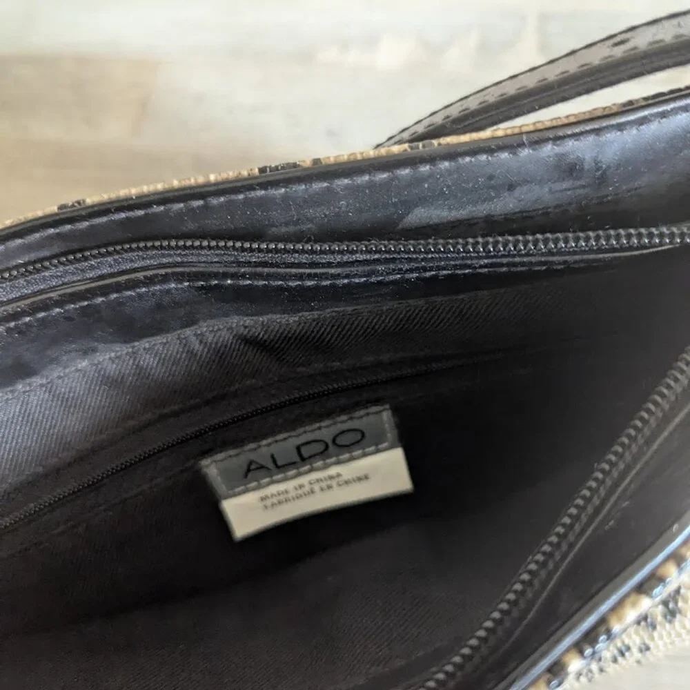 ALDO Faux Python Snakeskin Shoulder Bag | Y2K Neutral Purse